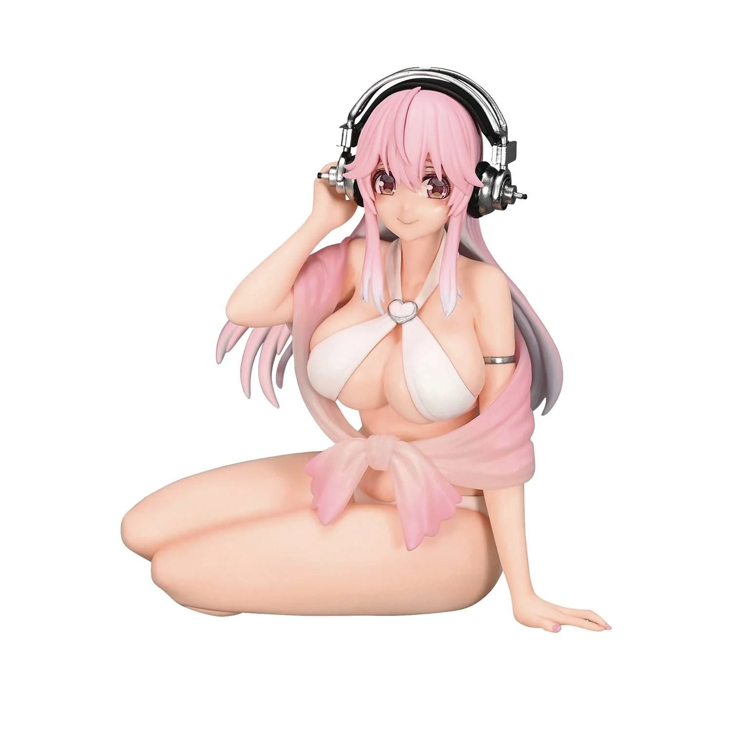 FuRyu - Super Sonico - Super Sonico Noodle Stopper Figure - White Bikini Ver.