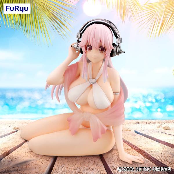FuRyu - Super Sonico - Super Sonico Noodle Stopper Figure - White Bikini Ver. - Image 6