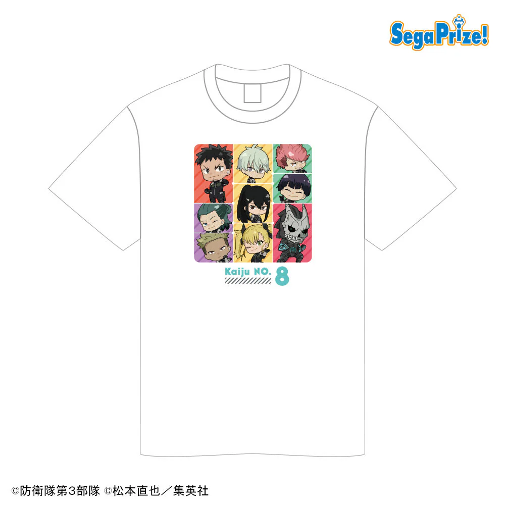 Kaiju No. 8 Chibi Character Grid Graphic T-Shirt - Freesize - Image 2