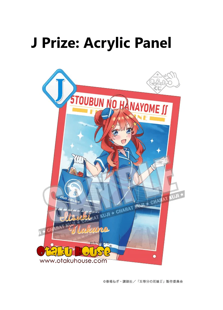 Kuji - Quintessential Quintuplets Bride - Five Airline - Image 13