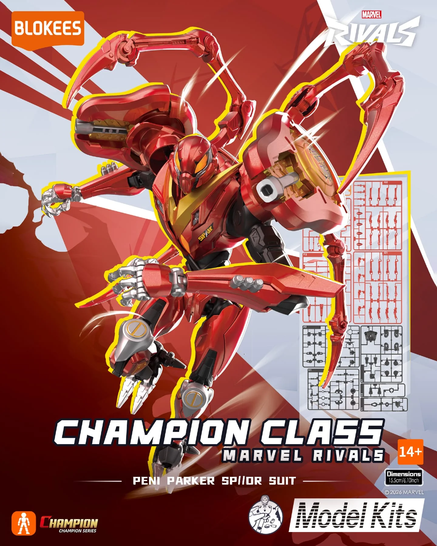 Marvel Rivals Champion Class 09 Peni Parker SP//dr Suit Blokees Model Kit - Image 3
