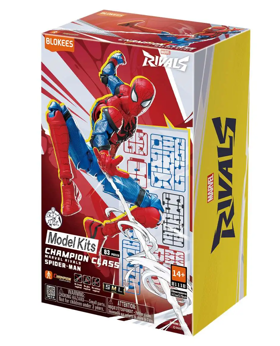 Marvel Rivals Spider-Man Blokees Model Kit - Champion Class 06