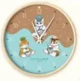 Mofusand Cat Wall Clock Decorative Home Clock - Image 2