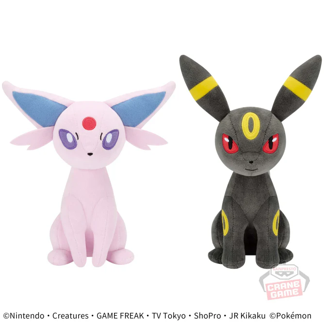 Pokemon Espeon Umbreon Plush - 7 Inches