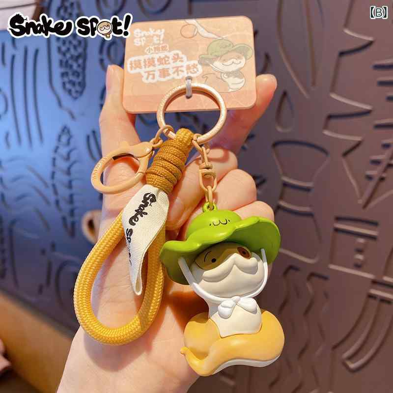 Puppy Snake Daily Life Series Pendant - Straw Hat (2 Inches) - Image 4