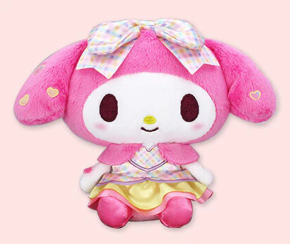 Sanrio Characters Ichigo Shimbun No. 640 Collaboration Plush Toy - Cinnamoroll, My Melody and Wish Me Mell (6 Inches) - Image 4