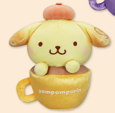 Sanrio Kuromi Pompompurin Chestnut Marshmallow Latte Plush Toy - 6 Inches - Image 4