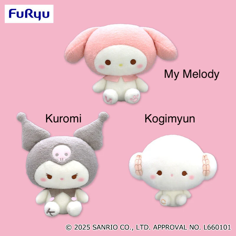 Sanrio Characters Milky Boar Big Plush Toy - My Melody, Kuromi and Kogimyun (10 Inches) - Image 2