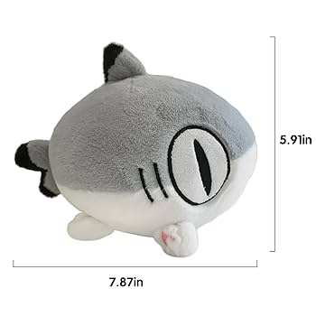 Sharkitty Shark Cat Cub Series Plush - Grey (8 Inches) - Image 2