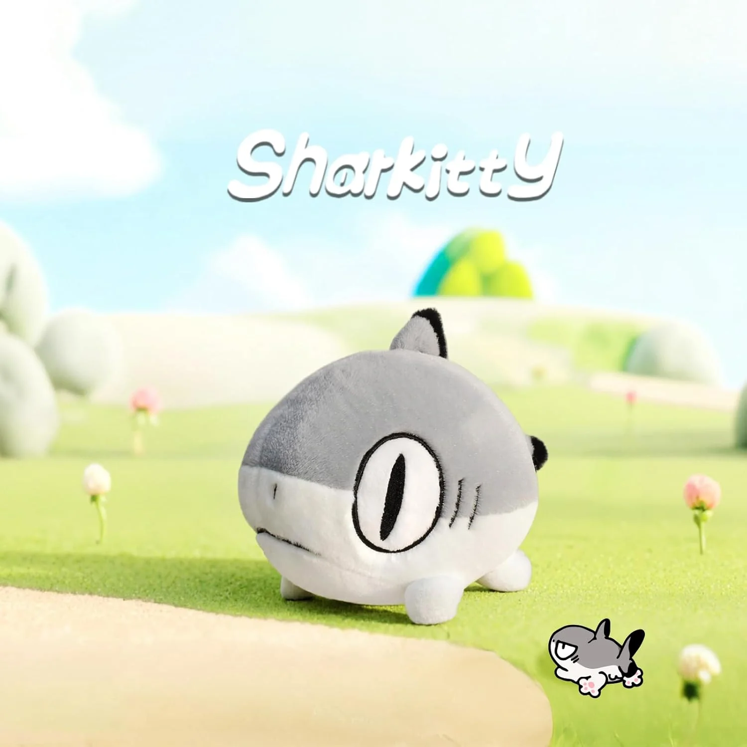 Sharkitty Shark Cat Cub Series Plush - Grey (8 Inches) - Image 6