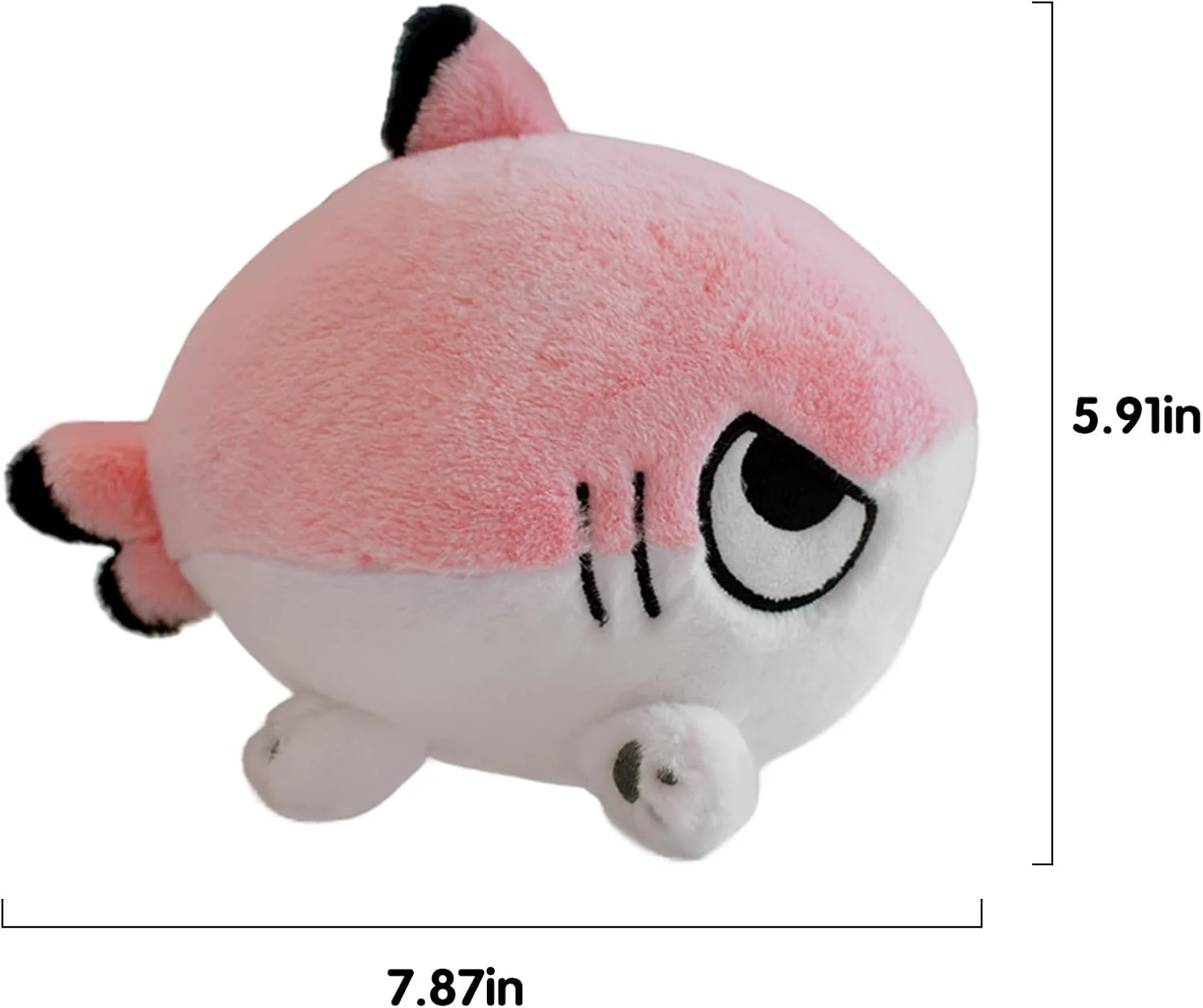 Sharkitty Shark Cat Cub Series Small Pink Plush - 20cm - Image 5