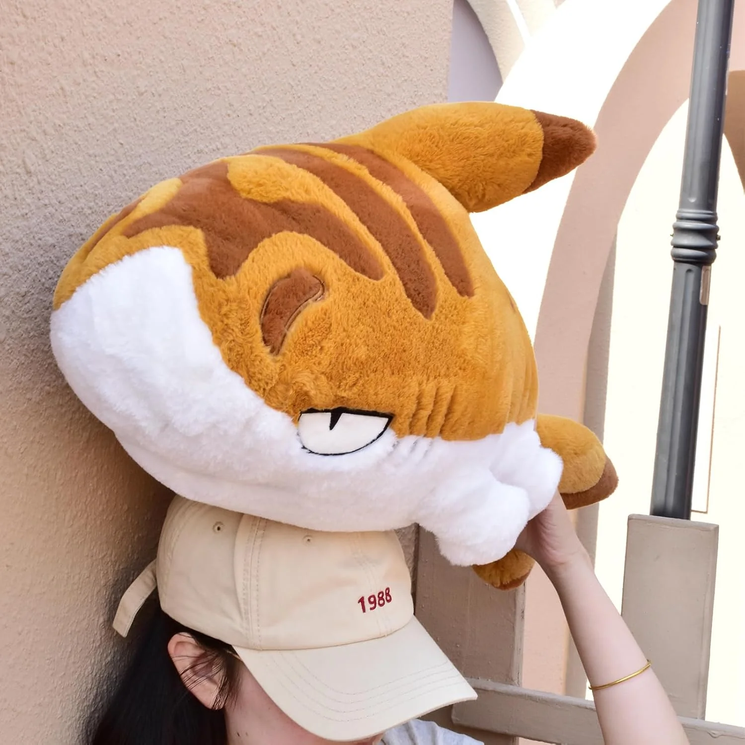 Shark Kitty Shark Cat Plush Doll - Big Orange Shark Cat (28 Inches) - Image 5