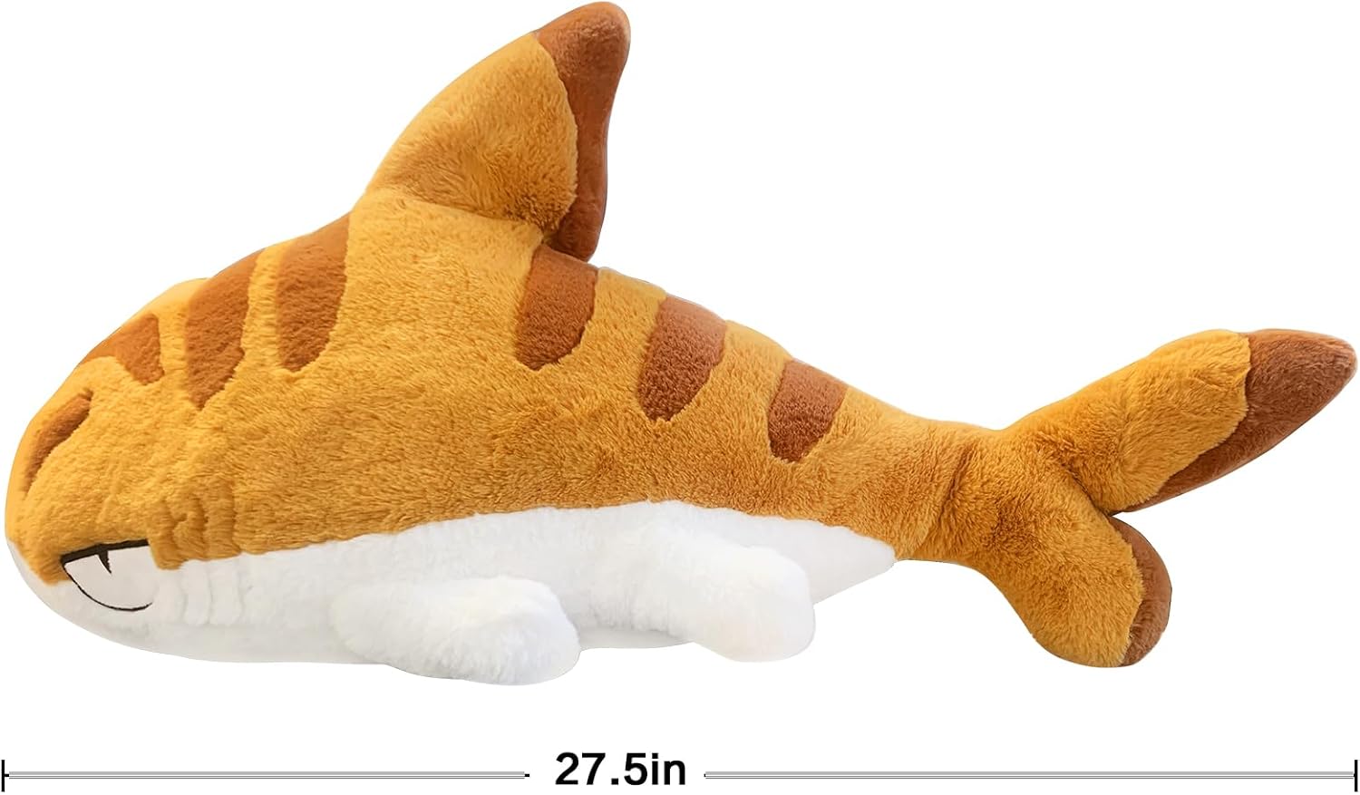 Shark Kitty Shark Cat Plush Doll - Big Orange Shark Cat (28 Inches) - Image 6