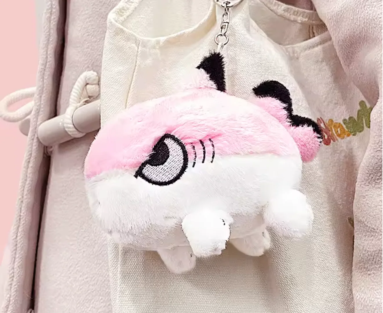 Sharkitty Plush Keychain - Pinky (5 Inches) - Image 5