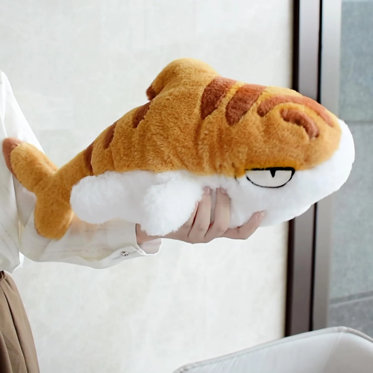 Sharkitty Shark Cat Plush Doll - Big Orange Shark Cat 50cm - Image 5