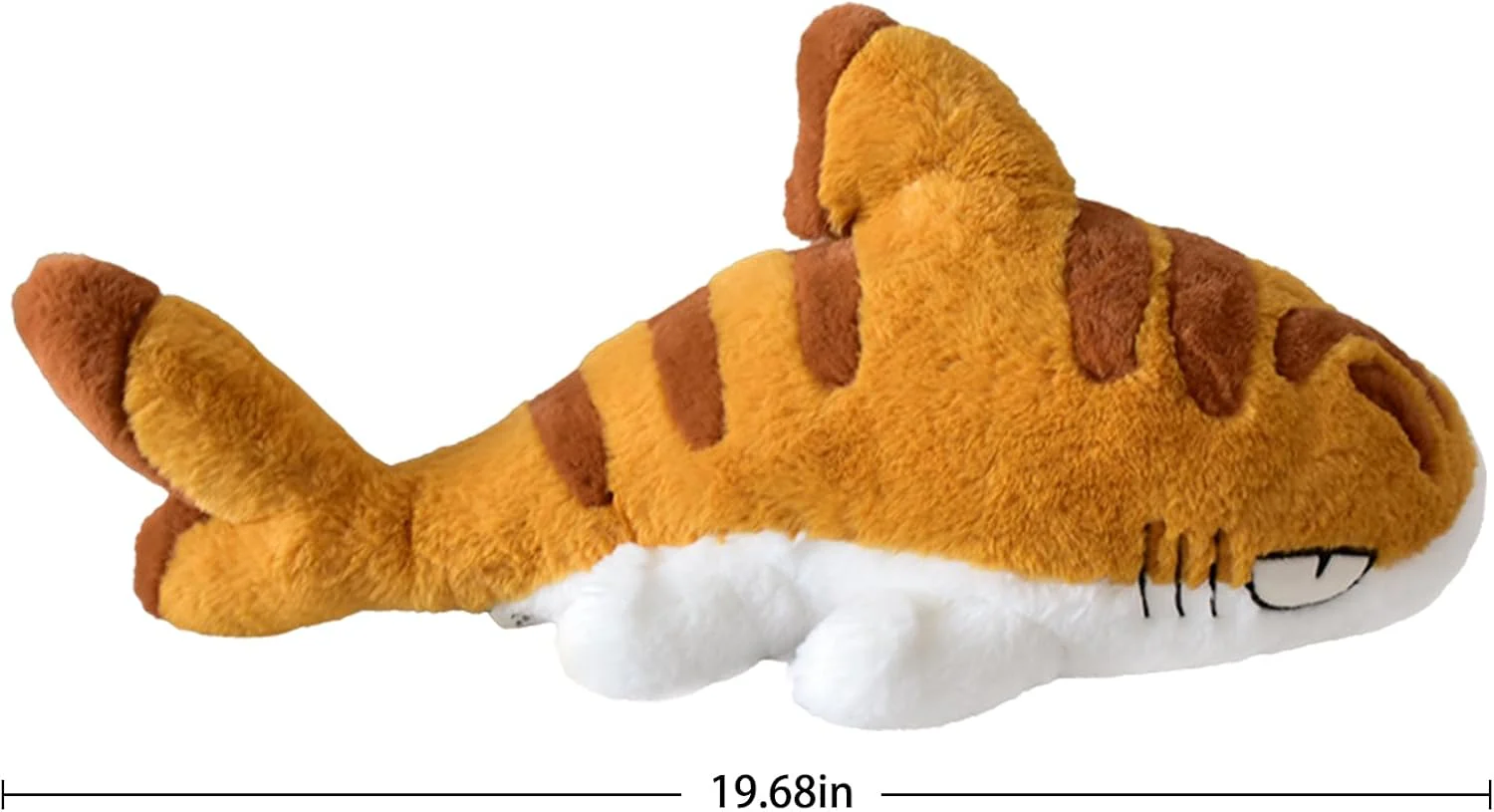 Sharkitty Shark Cat Plush Doll - Big Orange Shark Cat 50cm - Image 6
