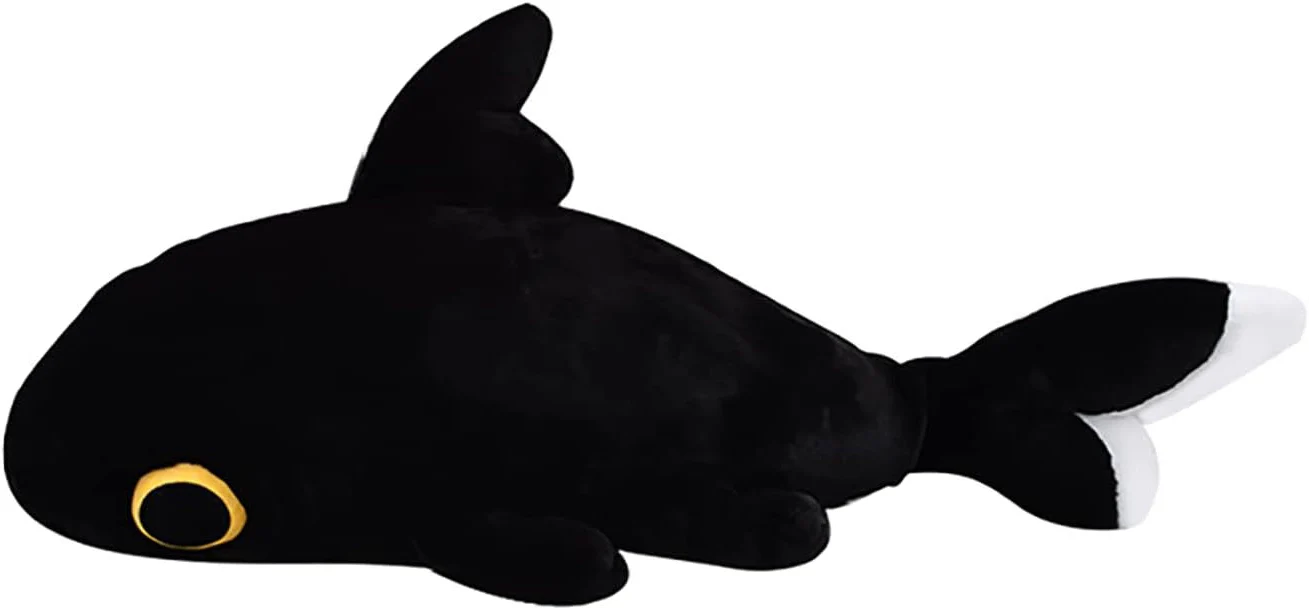 Sharkitty Black Shark Cat Plush Doll - 28 Inches