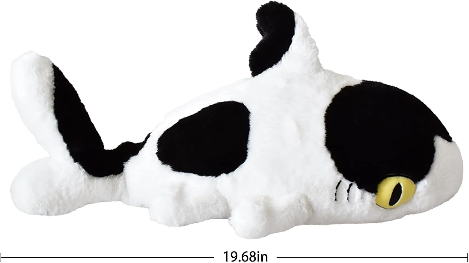 Sharkitty Shark Cat Plush Doll - Milk Shark - 50cm - Image 6