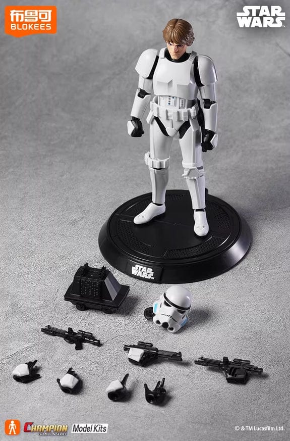 Star Wars Episode IV: A New Hope Luke Skywalker Stormtrooper Disguise Version Model Kit - CC04 Series - Image 2