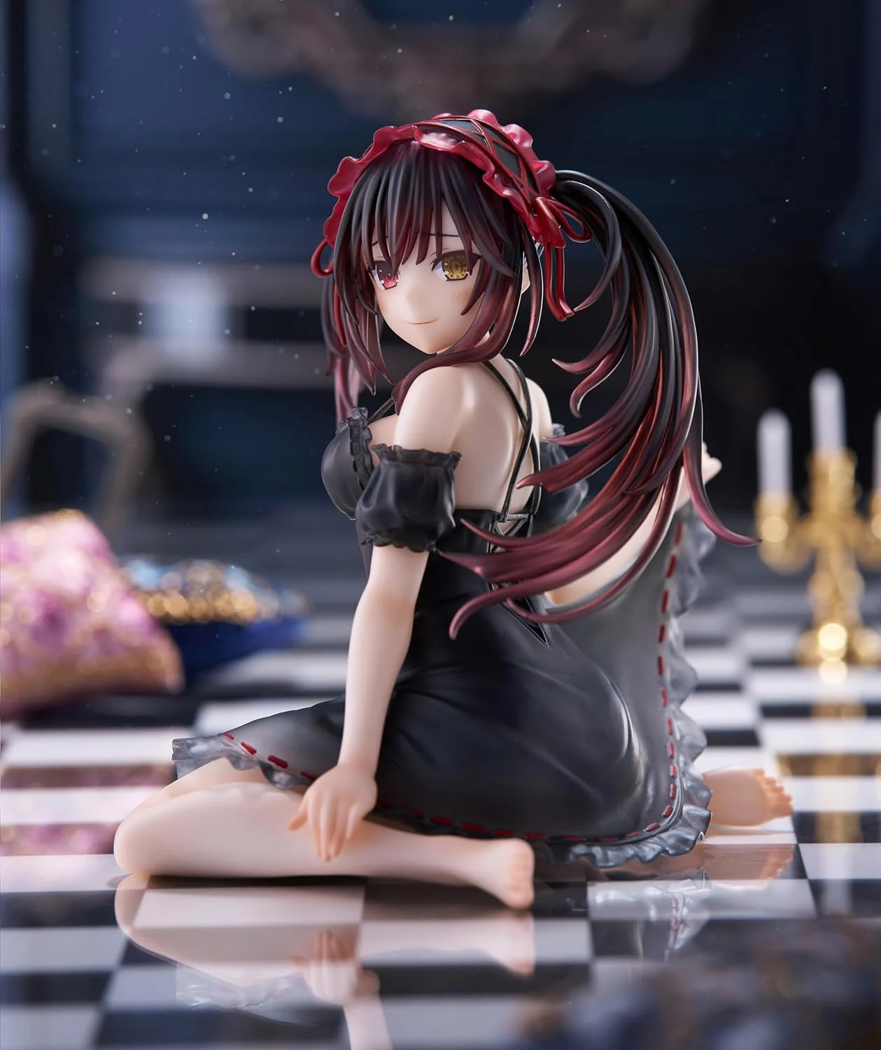 TAITO - DATE A LIVE V - Tokisaki Kurumi Desktop Cute Figure Nightwear Ver. - Image 5