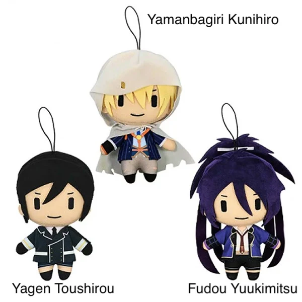 Touken Ranbu The Stage: Burned Honnoji Plush Part 2 - Yamanbagiri Kunihiro, Yagen Toushirou and Fudou Yuukimitsu (6 Inches) - Image 2